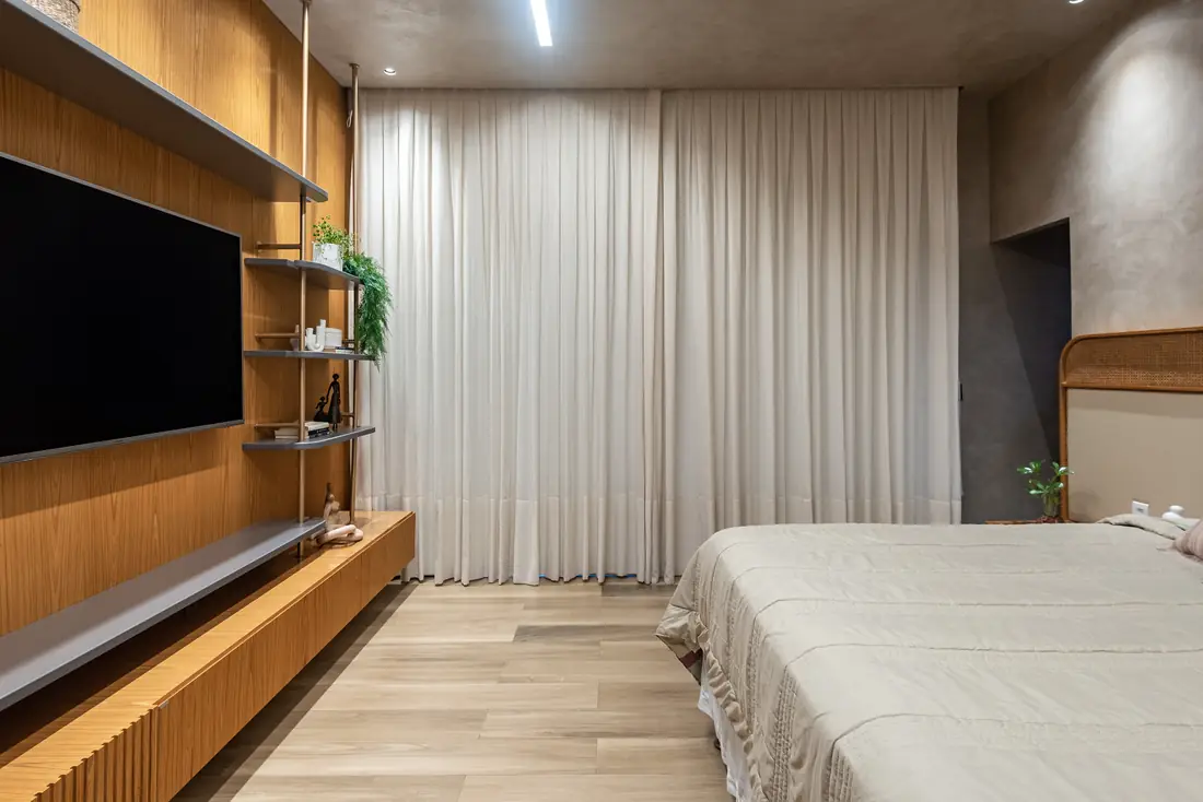 Quarto planejado com marcenaria sob medida